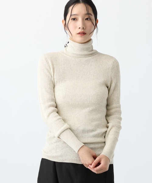 studio CLIP(スタディオクリップ)の「《natural by clip》12ゲージコットンリブタートルプルオーバー(ニット/セーター・レディース・その他1/ピンク/ライトブルー/アイボリー・FREE)」の12枚目の写真