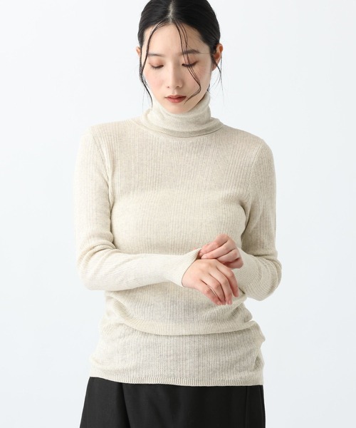 studio CLIP(スタディオクリップ)の「《natural by clip》12ゲージコットンリブタートルプルオーバー(ニット/セーター・レディース・その他1/ピンク/ライトブルー/アイボリー・FREE)」の13枚目の写真