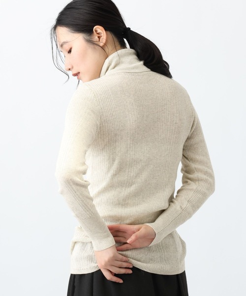 studio CLIP(スタディオクリップ)の「《natural by clip》12ゲージコットンリブタートルプルオーバー(ニット/セーター・レディース・その他1/ピンク/ライトブルー/アイボリー・FREE)」の15枚目の写真