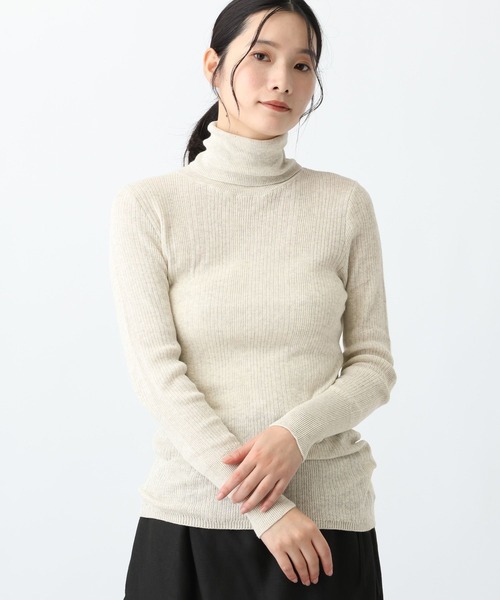 studio CLIP(スタディオクリップ)の「《natural by clip》12ゲージコットンリブタートルプルオーバー(ニット/セーター・レディース・その他1/ピンク/ライトブルー/アイボリー・FREE)」の18枚目の写真
