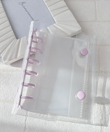 VIBGYOR（ヴィブジョー）の「lulunoix/シール帳 クリアバインダー(透明クリアリフィル10枚付き) N15461（手帳/メモ帳）」