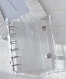 VIBGYOR（ヴィブジョー）の「lulunoix/シール帳 クリアバインダー(透明クリアリフィル10枚付き) N15461（手帳/メモ帳）」