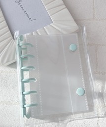 VIBGYOR（ヴィブジョー）の「lulunoix/シール帳 クリアバインダー(透明クリアリフィル10枚付き) N15461（手帳/メモ帳）」