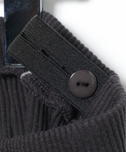 LEPSIM（レプシィム）の「【産前・産後対応】マタニティ／配色メローカットスカート　634395（マタニティウェア/グッズ・レディース・チャコールグレー/イエロー/ブラック・FREE）」の7枚目の写真