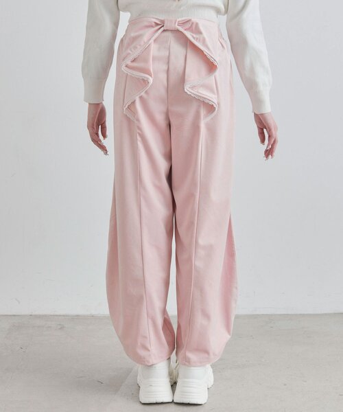 OLIVE des OLIVE(オリーブデオリーブ)の「バックリボンスウェットパンツ(スウェットパンツ・レディース・ピンク/トップグレー/ブラック・FREE)」の19枚目の写真