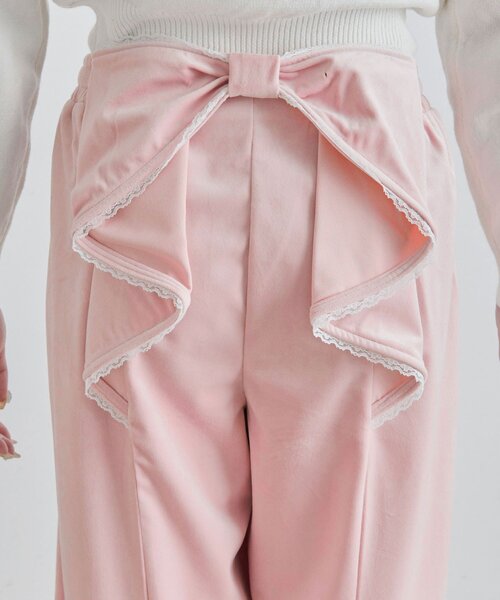 OLIVE des OLIVE(オリーブデオリーブ)の「バックリボンスウェットパンツ(スウェットパンツ・レディース・ピンク/トップグレー/ブラック・FREE)」の17枚目の写真