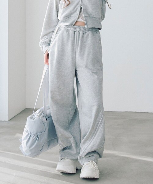 OLIVE des OLIVE(オリーブデオリーブ)の「バックリボンスウェットパンツ(スウェットパンツ・レディース・ピンク/トップグレー/ブラック・FREE)」の9枚目の写真