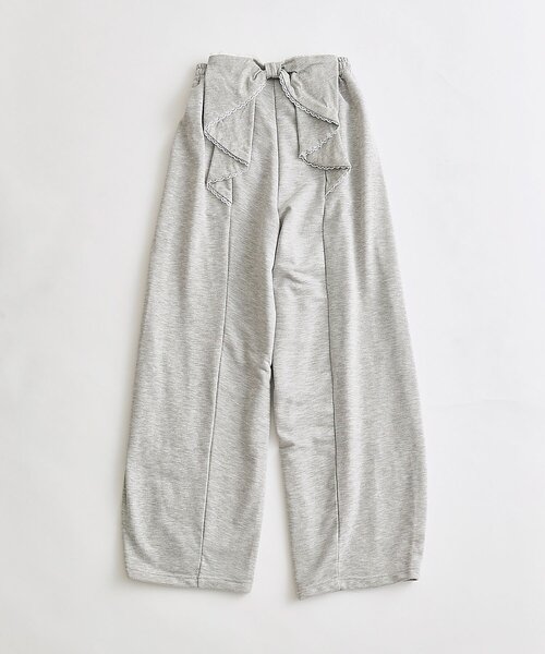 OLIVE des OLIVE(オリーブデオリーブ)の「バックリボンスウェットパンツ(スウェットパンツ・レディース・ピンク/トップグレー/ブラック・FREE)」の6枚目の写真