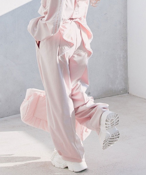 OLIVE des OLIVE(オリーブデオリーブ)の「バックリボンスウェットパンツ(スウェットパンツ・レディース・ピンク/トップグレー/ブラック・FREE)」の1枚目の写真