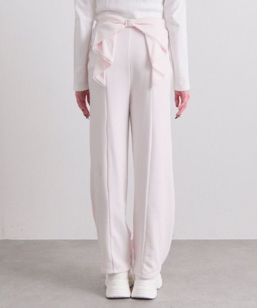 OLIVE des OLIVE（オリーブデオリーブ）の「【web限定カラーあり】バックリボンスウェットパンツ（スウェットパンツ・レディース・ピンク/トップグレー/ブラック/ドット/ブラック系その他/ピンク系その他・FREE）」の13枚目の写真