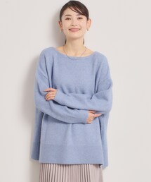 ビッグシルエット」に該当するニット/セーター（ブルー・ネイビー/青色