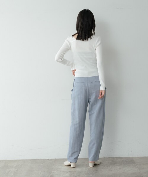 GALLEST(ギャレスト)の「フォルムポケットジョガーパンツ(その他パンツ・レディース・ブラック/ナチュラル/ライトブルー・36/38)」の5枚目の写真