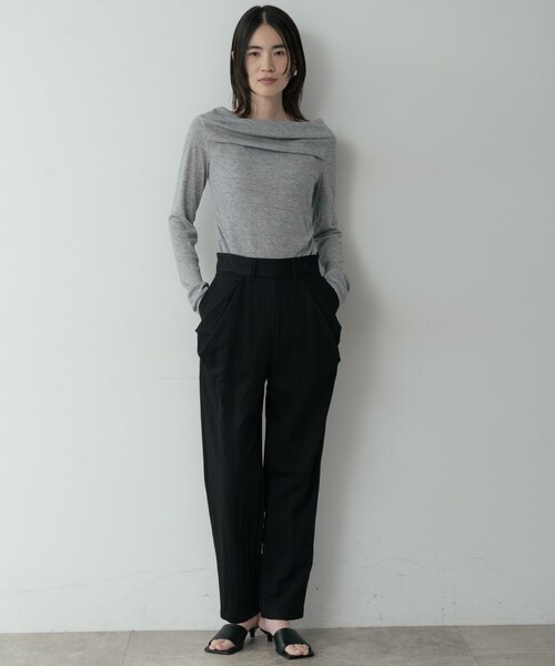 GALLEST(ギャレスト)の「フォルムポケットジョガーパンツ(その他パンツ・レディース・ブラック/ナチュラル/ライトブルー・36/38)」の12枚目の写真