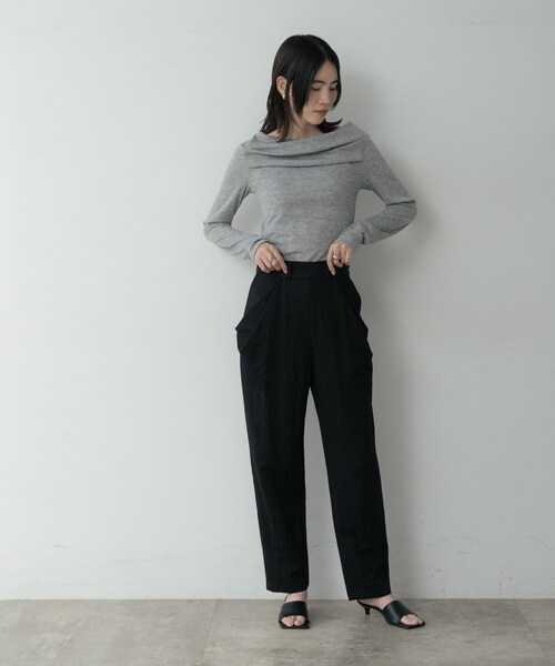 GALLEST(ギャレスト)の「フォルムポケットジョガーパンツ(その他パンツ・レディース・ブラック/ナチュラル/ライトブルー・36/38)」の14枚目の写真