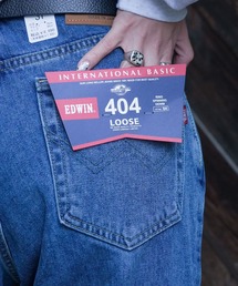 【EDWIN/エドウィン】【太もも・がっしり体型の方へ】404 ルーズストレート ライトブルー 股上深めでノンストレス 安定の穿き心地 日本製
