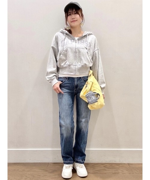 GAP(ギャップ)の「フレンチテリー オーバーサイズ GAP1969ロゴ ジップアップパーカー(パーカー・レディース・ピンク/ブラック/グレー/ブルー・XL/L/S/XS/XXS/M)」の20枚目の写真