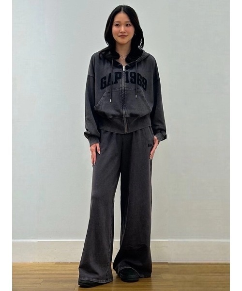 セール】フレンチテリー オーバーサイズ GAP1969ロゴ ジップアップ