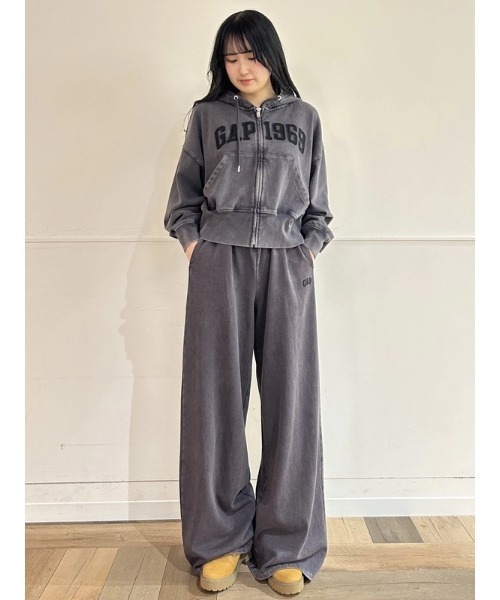 セール】フレンチテリー オーバーサイズ GAP1969ロゴ ジップアップ