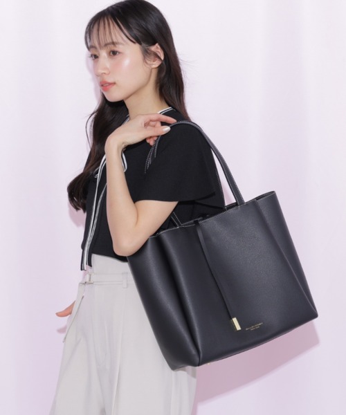 JILL by JILL STUART(ジルバイジルスチュアート)の「ストリングトート(トートバッグ・レディース・ブラック/アイボリー・FREE)」の16枚目の写真