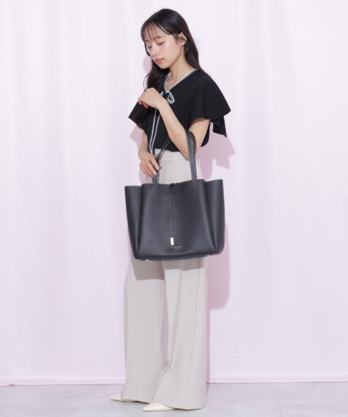 JILL by JILL STUART(ジルバイジルスチュアート)の「ストリングトート(トートバッグ・レディース・ブラック/アイボリー・FREE)」の18枚目の写真