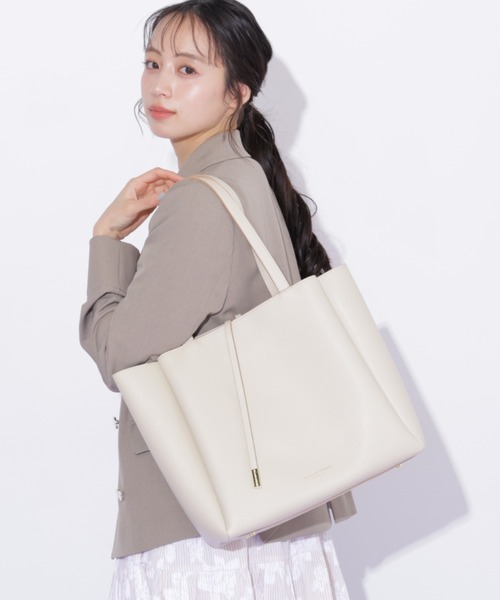 JILL by JILL STUART(ジルバイジルスチュアート)の「ストリングトート(トートバッグ・レディース・ブラック/アイボリー・FREE)」の20枚目の写真