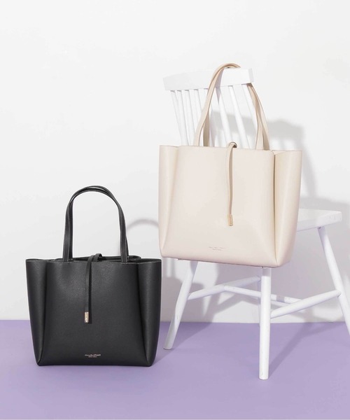 JILL by JILL STUART(ジルバイジルスチュアート)の「ストリングトート(トートバッグ・レディース・ブラック/アイボリー・FREE)」の11枚目の写真