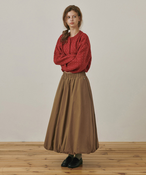BELLOL(ベロエル)の「Balloon long skirt BROWN(スカート・レディース・その他・FREE)」の2枚目の写真