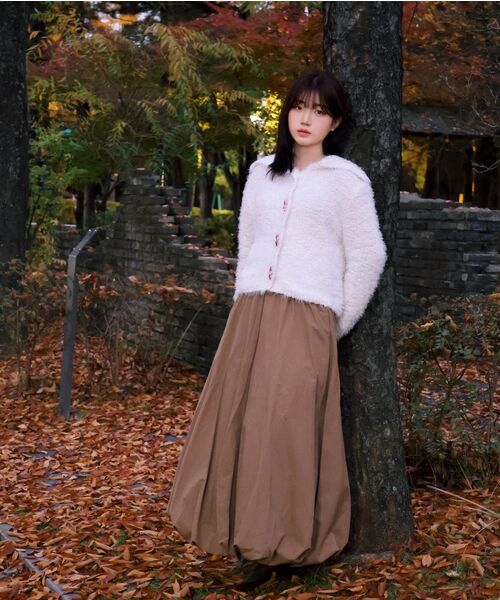 BELLOL(ベロエル)の「Balloon long skirt BROWN(スカート・レディース・その他・FREE)」の4枚目の写真