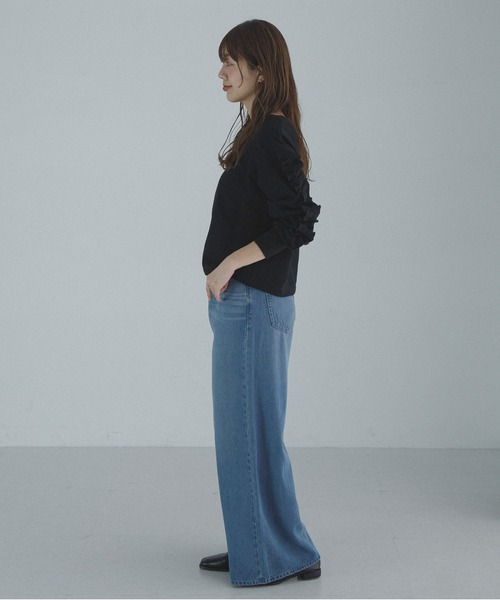 URBAN RESEARCH Sonny Label(アーバンリサーチサニーレーベル)の「『WEB限定』フリルスリーブスウェットプルオーバー(スウェット・レディース・オートミール/スミクロ・FREE)」の7枚目の写真