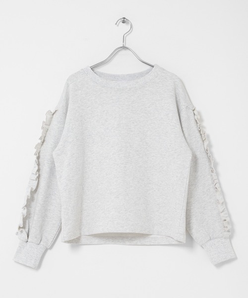 URBAN RESEARCH Sonny Label(アーバンリサーチサニーレーベル)の「『WEB限定』フリルスリーブスウェットプルオーバー(スウェット・レディース・オートミール/スミクロ・FREE)」の19枚目の写真