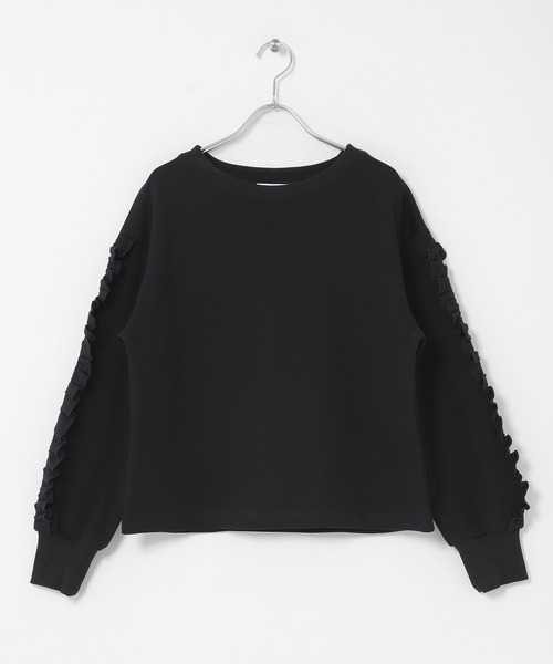 URBAN RESEARCH Sonny Label(アーバンリサーチサニーレーベル)の「『WEB限定』フリルスリーブスウェットプルオーバー(スウェット・レディース・オートミール/スミクロ・FREE)」の18枚目の写真