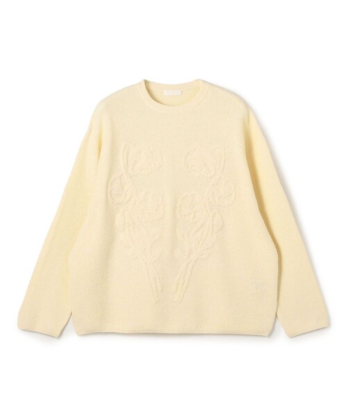 BALLSEY(ボールジィ)の「ポピーエンブロイダリー クルーネックプルオーバー(ニット/セーター・レディース・オレンジ系その他/ホワイト系その他・S)」の2枚目の写真