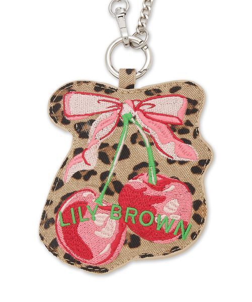 LILY BROWN（リリーブラウン）の「エンブロイダリーミラーチャーム（キーケース/キーアクセサリー・レディース・ブラック/チェック/レオパード・F）」の9枚目の写真