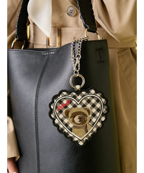 LILY BROWN（リリーブラウン）の「エンブロイダリーミラーチャーム（キーケース/キーアクセサリー・レディース・ブラック/チェック/レオパード・F）」の18枚目の写真