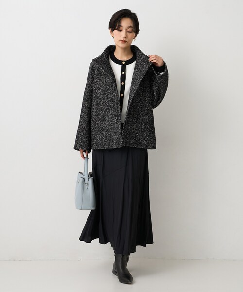 UNTITLED（アンタイトル）の「【洗える/ジャケット風】ミラノリブカーディガン（カーディガン/ボレロ・レディース・ブラック/レッド系1/ホワイト系7/ベージュ系その他7・00/02/04/44/48）」の17枚目の写真