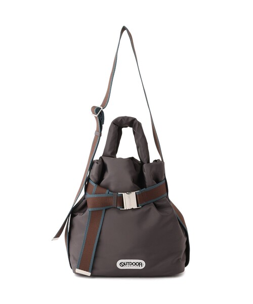 OUTDOOR PRODUCTS（アウトドアプロダクツ）の「【OUTDOOR PRODUCTS】VIS別注2WAYベルト付きパデッドトートバッグ（トートバッグ・レディース・キナリ/チャコールグレー/ブラック・FREE）」の20枚目の写真