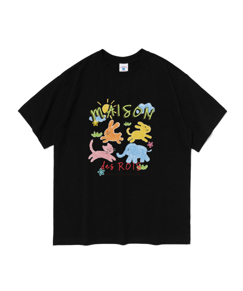 ROIDESROIS(ロワデロワ)の「メゾンジョイフル 半袖Tシャツ (ブラック)(Tシャツ/カットソー・レディース・その他・S/M/2XL/XL/L)」の1枚目の写真