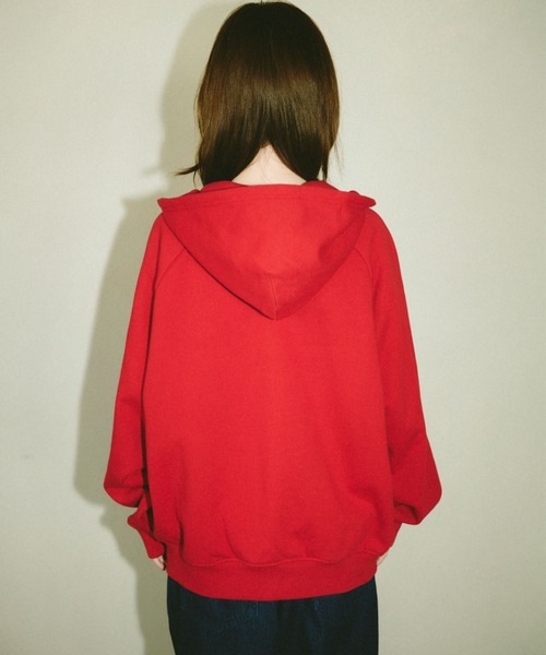 BROKEN BASE（ブロークンベース）の「B.Base Glitter Double-Zip Hoodie / B.Base グリッターダブルジップフーディー（パーカー・メンズ・ブラック/グレー/ネイビー/レッド・LARGE/MEDIUM/SMALL）」の6枚目の写真