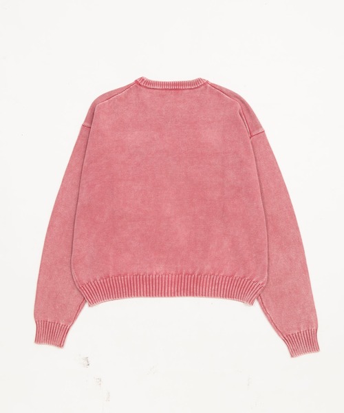 WEGO（ウィゴー）の「WEGO/【26年春夏新作】ブリーチニットグラフィックプルオーバー（ニット/セーター・メンズ・ピンク/ブラウン/ネイビー/ブラック系その他・LARGE/MEDIUM）」の18枚目の写真