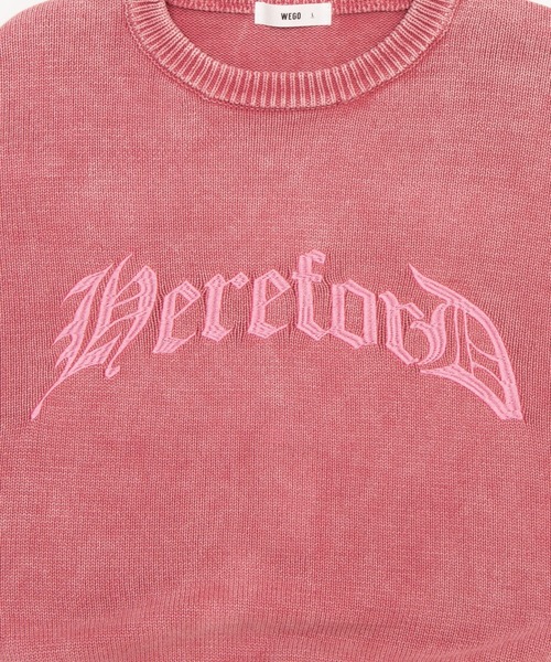 WEGO（ウィゴー）の「WEGO/【26年春夏新作】ブリーチニットグラフィックプルオーバー（ニット/セーター・メンズ・ピンク/ブラウン/ネイビー/ブラック系その他・LARGE/MEDIUM）」の20枚目の写真