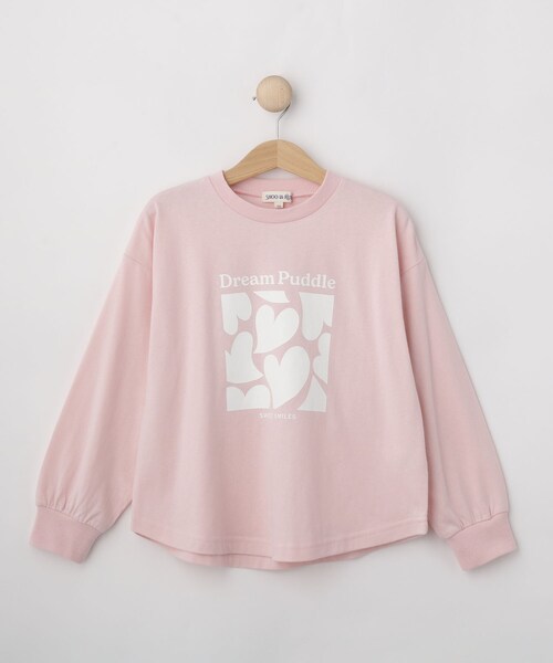 SHOO・LA・RUE(シューラルー)の「【100-150cm/選べる2柄】プリントアソート裾ラウンドロンT(Tシャツ/カットソー・キッズ・ピンク系2/パープル系1/ホワイト系1/グレー系その他・10/11/12/13/14/15 )」の4枚目の写真