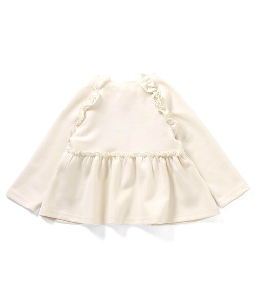 apres les cours(アプレレクール)の「カットソーペプラムフリルジャケット_ジュニア対応(カーディガン/ボレロ・キッズ・アイボリー/ブラック・80/90/100/110/120/130/140)」の12枚目の写真