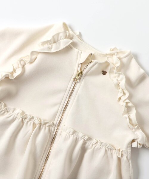 apres les cours(アプレレクール)の「カットソーペプラムフリルジャケット_ジュニア対応(カーディガン/ボレロ・キッズ・アイボリー/ブラック・80/90/100/110/120/130/140)」の16枚目の写真