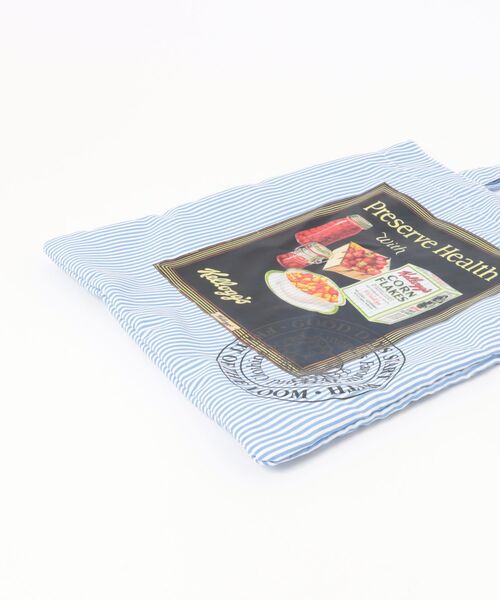 FRUIT OF THE LOOM(フルーツオブザルーム)の「【FRUIT OF THE LOOM】VINTAGE Kellogg’s Package print stripe tote(トートバッグ・メンズ・グリーン/オレンジ/ブルー/サックスブルー/レッド・FREE)」の6枚目の写真