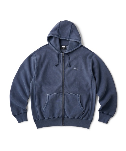 FTC（エフティーシー）の「PIGMENT DYED BOX LOGO ZIP UP HOODY（パーカー・メンズ・ブラック/グレー/ネイビー/パープル・SMALL/MEDIUM/LARGE/X-LARGE）」の3枚目の写真