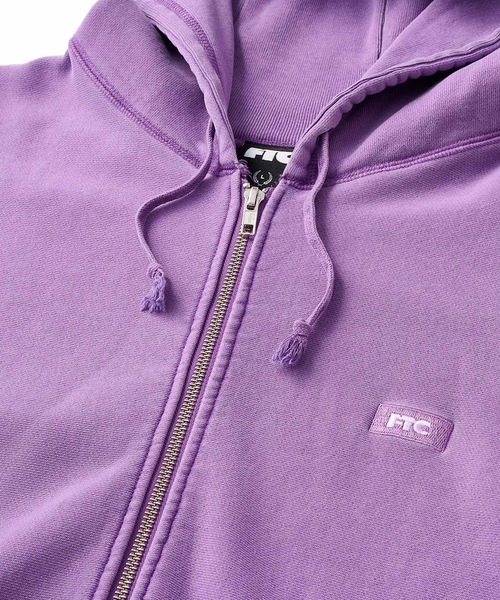 FTC（エフティーシー）の「PIGMENT DYED BOX LOGO ZIP UP HOODY（パーカー・メンズ・ブラック/グレー/ネイビー/パープル・SMALL/MEDIUM/LARGE/X-LARGE）」の14枚目の写真