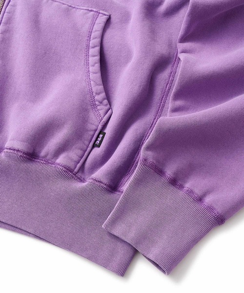 FTC（エフティーシー）の「PIGMENT DYED BOX LOGO ZIP UP HOODY（パーカー・メンズ・ブラック/グレー/ネイビー/パープル・SMALL/MEDIUM/LARGE/X-LARGE）」の15枚目の写真