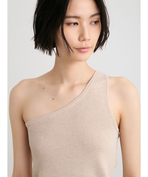 MIESROHE(ミースロエ)の「【セットアップ対応】【洗える】シルク混ワンショルRIBニット(ニット/セーター・レディース・ブラック/ベージュ・F)」の12枚目の写真