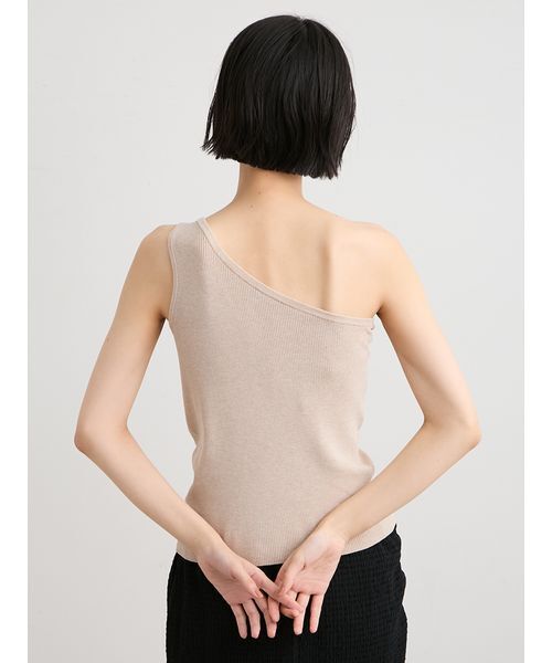 MIESROHE(ミースロエ)の「【セットアップ対応】【洗える】シルク混ワンショルRIBニット(ニット/セーター・レディース・ブラック/ベージュ・F)」の17枚目の写真