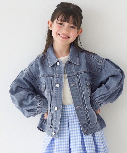 キッズ 親子お揃いオーバーサイズデニムジャケット（デニムジャケット